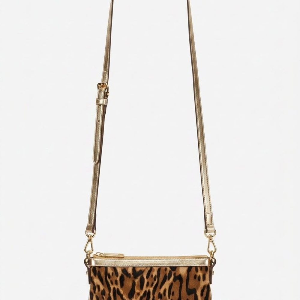 Nylon crossbody bag, Lauren Ralph Lauren, leopard print